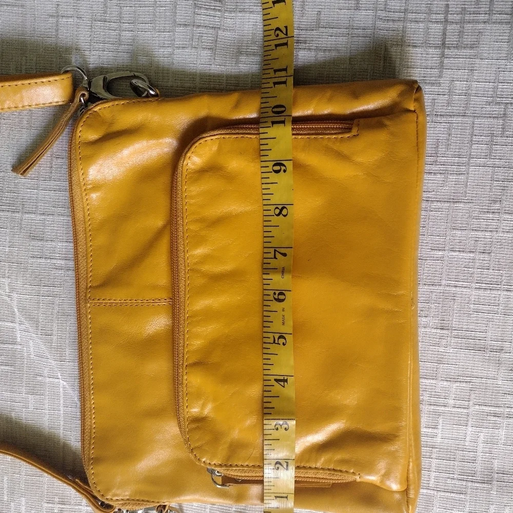LATICO USA Leather Crossbody Bag Yellow